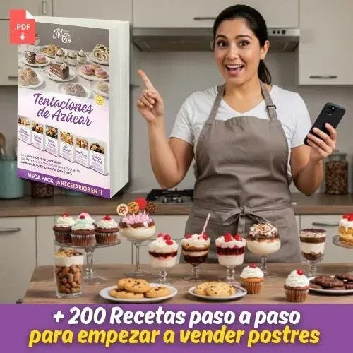 🍰 Tentaciones de Azúcar - +200 Recetas de Repostería