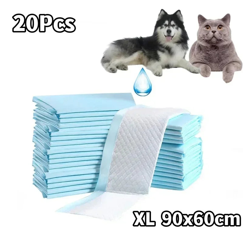 S/M/L/XL Ultra-Absorbent Quick-Dry Nonwoven Fabric Puppy Training Pads Pet Pee Pads for Effective Dog Housebreaking