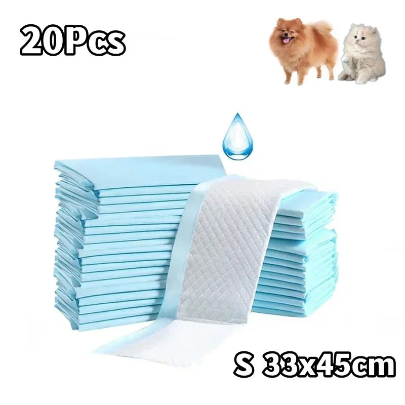 S/M/L/XL Ultra-Absorbent Quick-Dry Nonwoven Fabric Puppy Training Pads Pet Pee Pads for Effective Dog Housebreaking