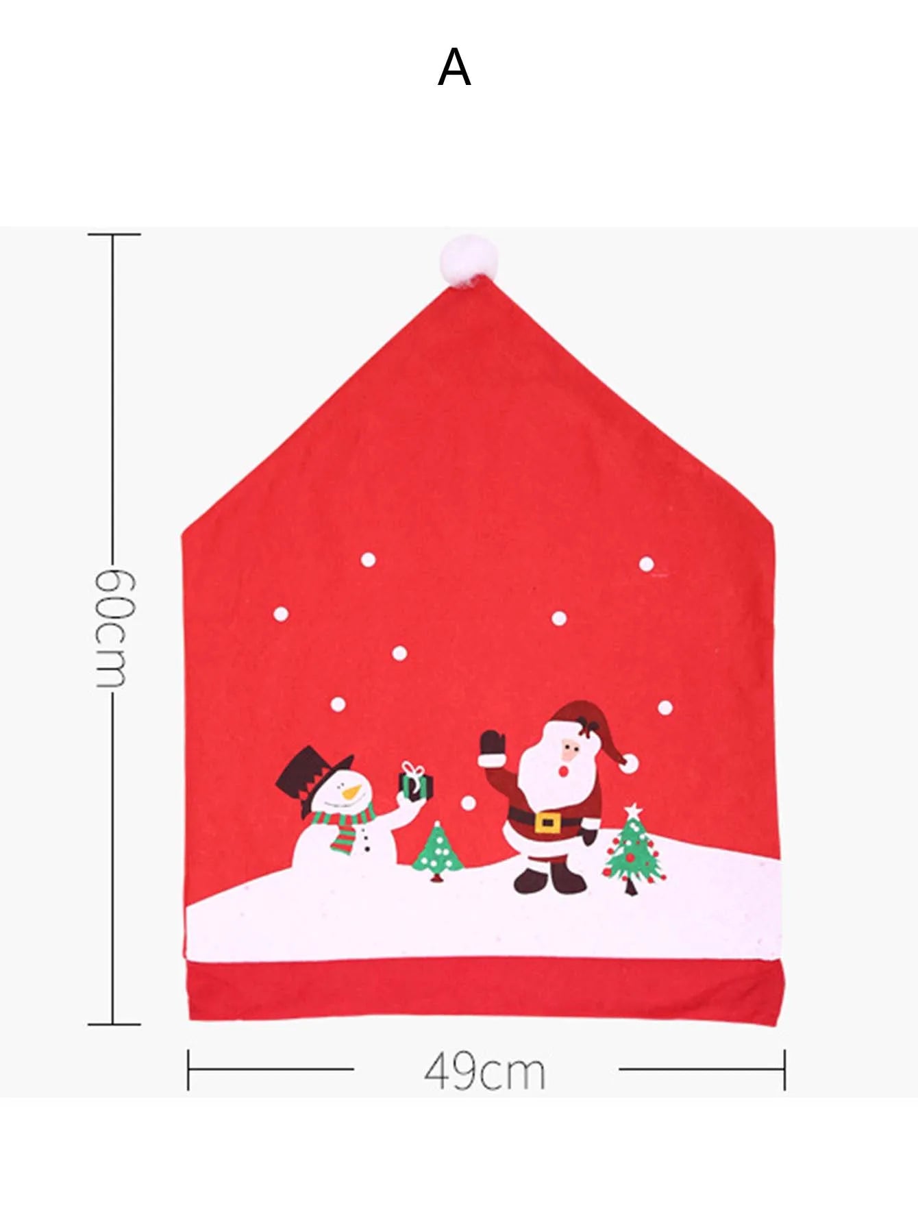1/2PCS Christmas Santa Claus Chair Cover Decoration Set Christmas Table Decoration New Year Ornament Home Navidad Noel Xmas Gift