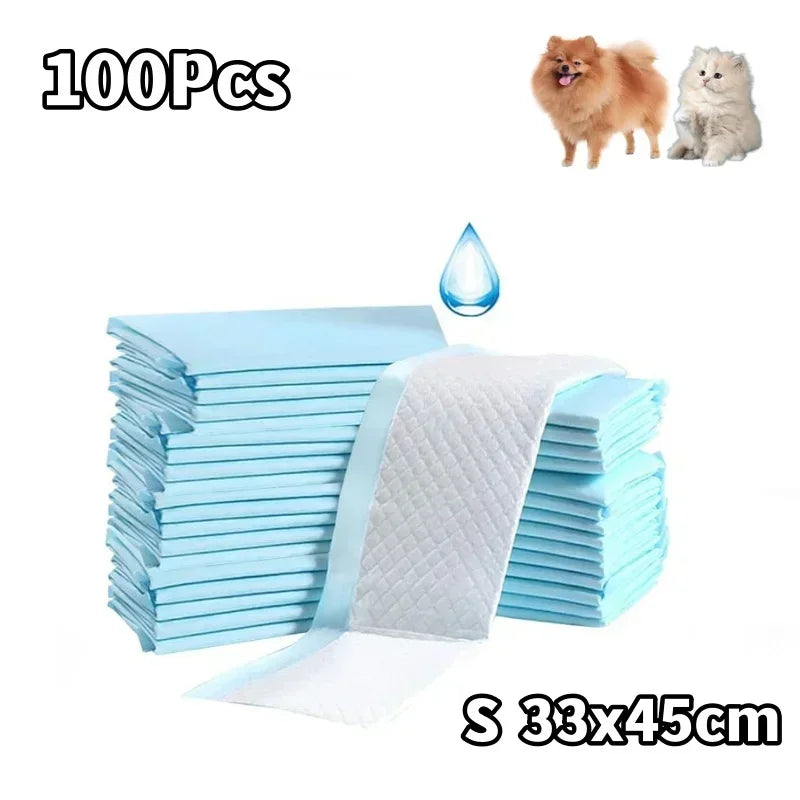 S/M/L/XL Ultra-Absorbent Quick-Dry Nonwoven Fabric Puppy Training Pads Pet Pee Pads for Effective Dog Housebreaking