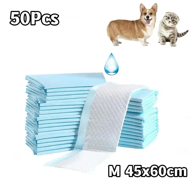S/M/L/XL Ultra-Absorbent Quick-Dry Nonwoven Fabric Puppy Training Pads Pet Pee Pads for Effective Dog Housebreaking